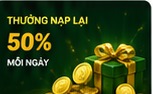 Thưởng nạp lại 50%