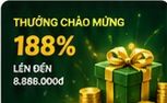Thưởng chào mừng 188%